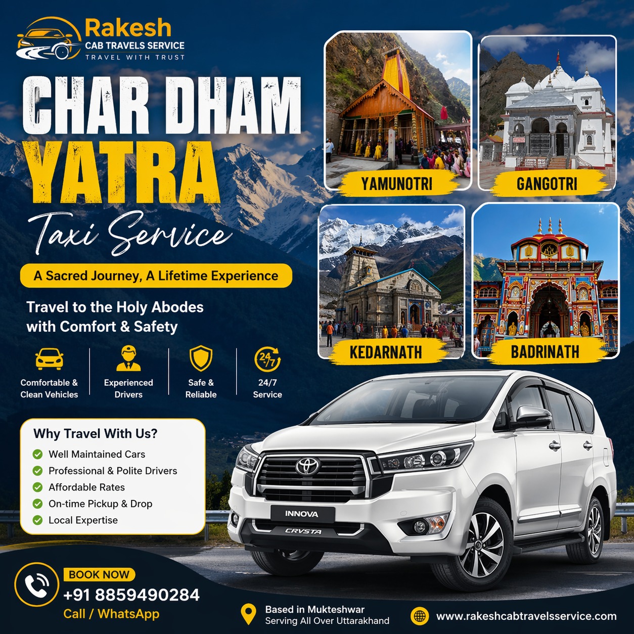 Char Dham Yatra Taxi Service in Uttarakhand