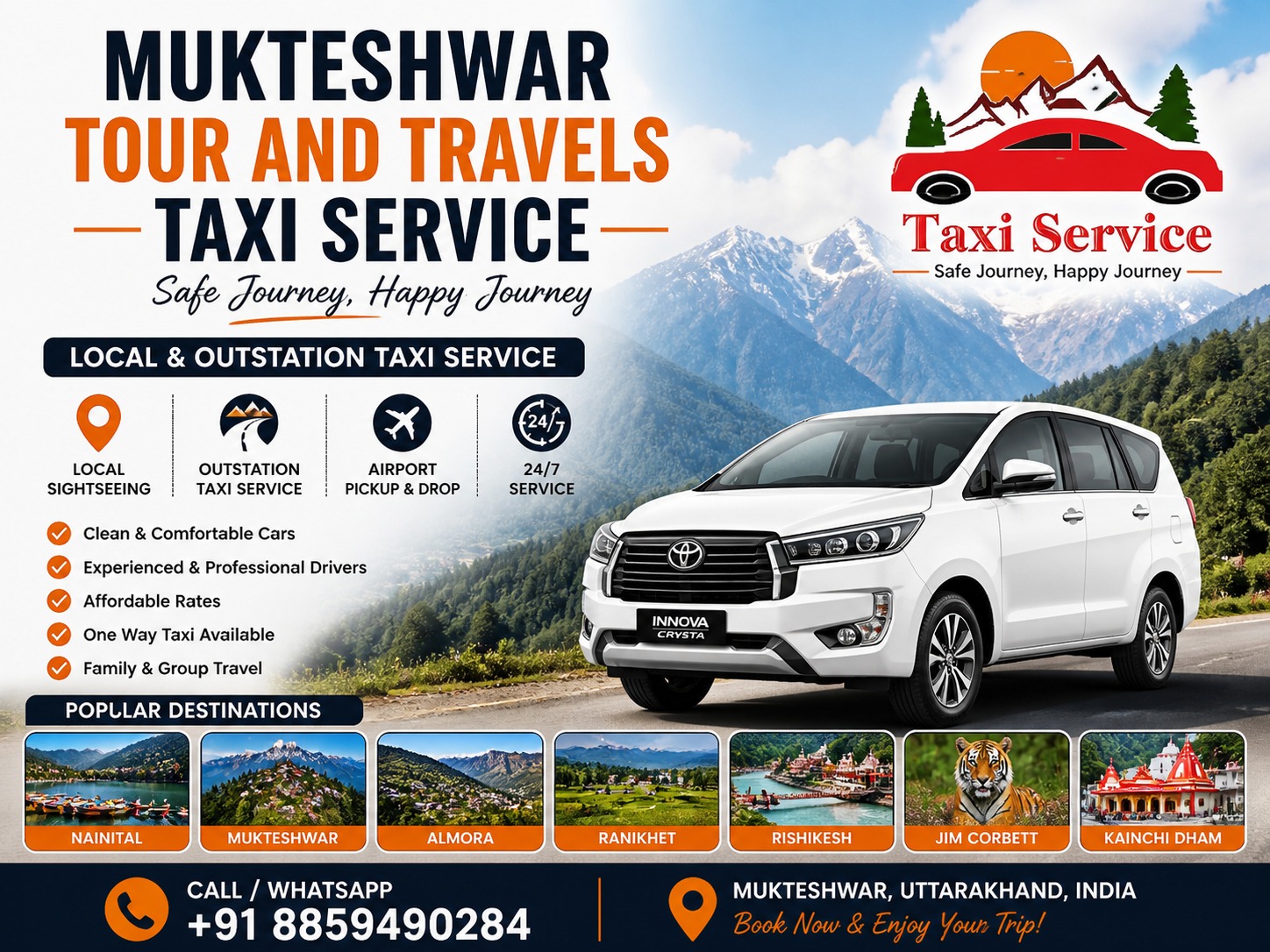 Mukteshwar Taxi Service Best Tour & Travel in Uttarakhand